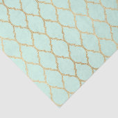 緑と金ゴールドアラベスク模様 薄葉紙 (詳細)