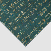 緑と金ゴールドエジプトの絵文字ティッシュペーパー 薄葉紙 (詳細)