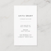 緑と金ゴールドエレガントの縦大理石 名刺 (裏面)