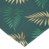 緑と金ゴールドグリッターオン熱帯離れ テーブルクロス (アングル)