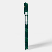 緑と金ゴールドグリッターオン熱帯離れ Case-Mate iPhoneケース (裏面 / 左)