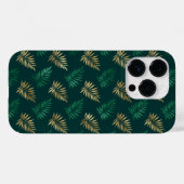 緑と金ゴールドグリッターオン熱帯離れ Case-Mate iPhoneケース (裏面 (横))