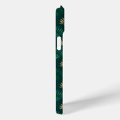緑と金ゴールドグリッターオン熱帯離れ Case-Mate iPhoneケース (裏面 / 右)