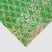 緑と金ゴールド動揺してアールデコ 薄葉紙 (詳細)