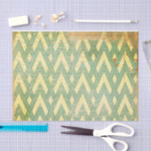 緑と金ゴールド動揺してアールデコ 薄葉紙 (クラフト)