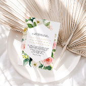 緑と金ゴールド幾何エレガントフローラ結婚 招待状