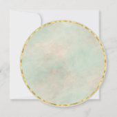 緑と金ゴールド幾何学模様 招待状 (裏面)