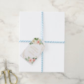 緑と金ゴールド幾何学的エレガントブライダルシャワー ギフトタグ (より糸付き)