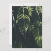 緑と金ゴールド幾何結婚素朴の カード (裏面)