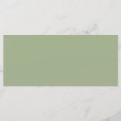 緑と金ゴールド幾何結婚素朴の メニュー (裏面)