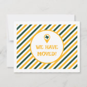 緑と金ゴールド移動ストライプの写真 (正面)