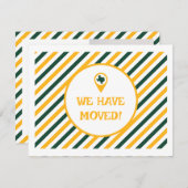 緑と金ゴールド移動ストライプの写真 (正面/裏面)