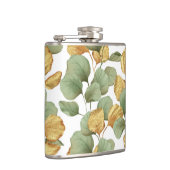 緑と金ゴールド葉。パターン フラスク (右)