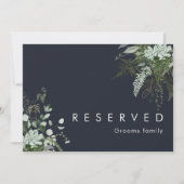 緑と金ゴールド葉 |濃い海軍の予約記号 (正面)