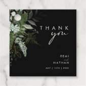 緑と金ゴールド葉 | Black Thank フェイバータグ (正面)