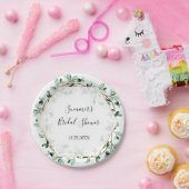 緑と金ゴールド質感ブライダルシャワー | 結婚s ペーパープレート (パーティー)