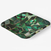 緑と金ゴールド ペーパープレート (傾斜あり)