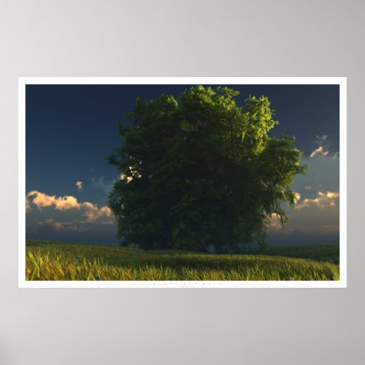 緑と金ゴールド ポスター (正面)