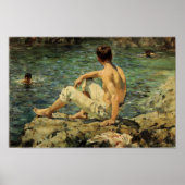 緑と金ゴールド ポスター (正面)