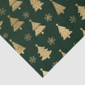 緑と金箔のクリスマスツリー 薄葉紙 (詳細)