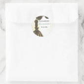 緑と金 クインセアニェーラ オーダーメイド ラウンド ステッカー (バッグ)