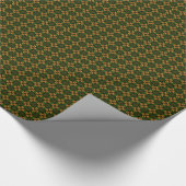緑と金 ラッピングペーパー (角)