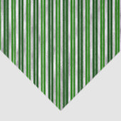 緑と銀のクリスマスストライプの 薄葉紙 (詳細)