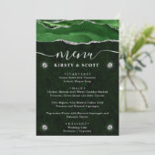 緑と銀のフェイクグリッターアゲ結婚ート メニュー (スタンド正面)