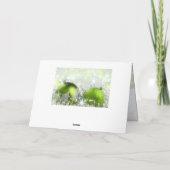 緑と銀のメリークリスマスグリーティングカード シーズンカード (裏面)