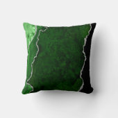 緑と銀の大理石瑪瑙 クッション (裏面)