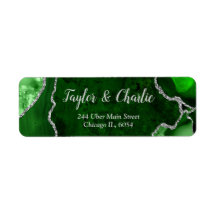 緑と銀の瑪瑙の大理石結婚の