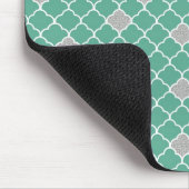 緑と銀モロッコ マウスパッド (コーナー)