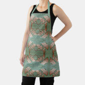 緑と銅の銀杏の葉のエプロン エプロン (インサイチュ)