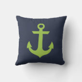 緑と青のいかり クッション (裏面)