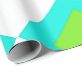 緑と青のひし形 ラッピングペーパー (ロールコーナー)