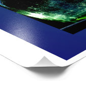 緑と青のガラス フォトプリント            (角)