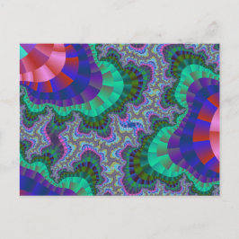 緑と青のギア ポストカード