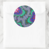 緑と青のギア ラウンドシール (バッグ)