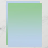 緑と青のグラデーション紙 (正面/裏面)
