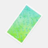 緑と青のコンテンポラリー水玉模様パターン (コーナー)