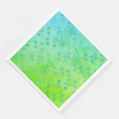 緑と青のコンテンポラリー水玉模様パターン (コーナー)