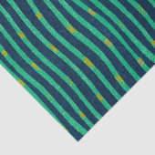 緑と青のストライプのティッシュペーパー 薄葉紙 (詳細)