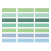 緑と青のストライプ テーブルクロス (正面(横))