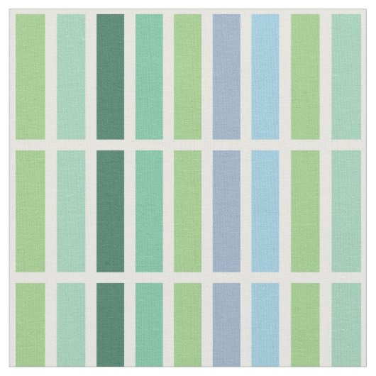 緑と青のストライプ ファブリック (クローズアップ)