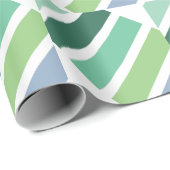 緑と青のストライプ ラッピングペーパー (ロールコーナー)