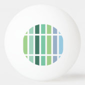 緑と青のストライプ 卓球ボール (裏面)