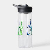 緑と青のノアの名前 ウォーターボトル (右面)