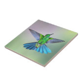 緑と青のハミングバード タイル (側面)