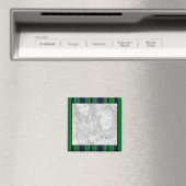 緑と青のフォトフレーム マグネット (インサイチュ (食洗機))