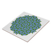 緑と青のペンローズロムバスパターン タイル (側面)